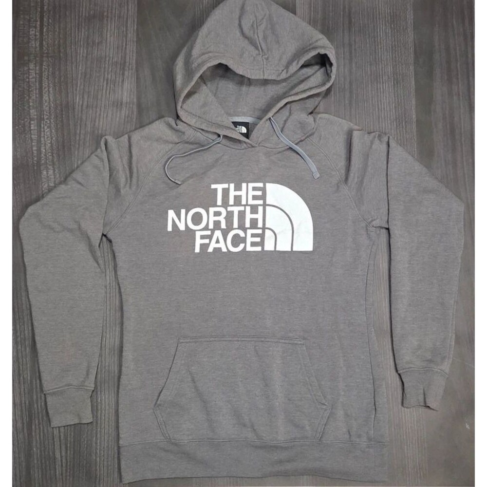 The North Face Womens Gray Pullover Hoodie Sweatshirt Size Small